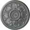Ekena Millwork Edinburgh Ceiling Medallion (Fits Canopies up to 5 1/4"), Hand-Painted Platinum, 18"OD x 1 3/4"P CM18EDPLS - alternate 1